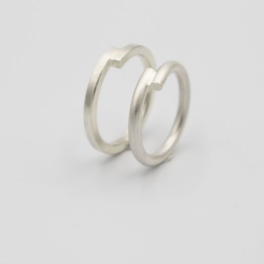 Vigselringar Par 1 - Emmeli Holm Metallformgivning